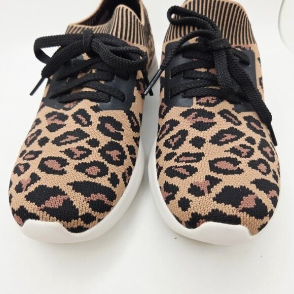 Skechers Bobs Leopard Print Troop Tiger Slip On Sneakers Shoes Women's Size 6.5 - Picture 6 of 13